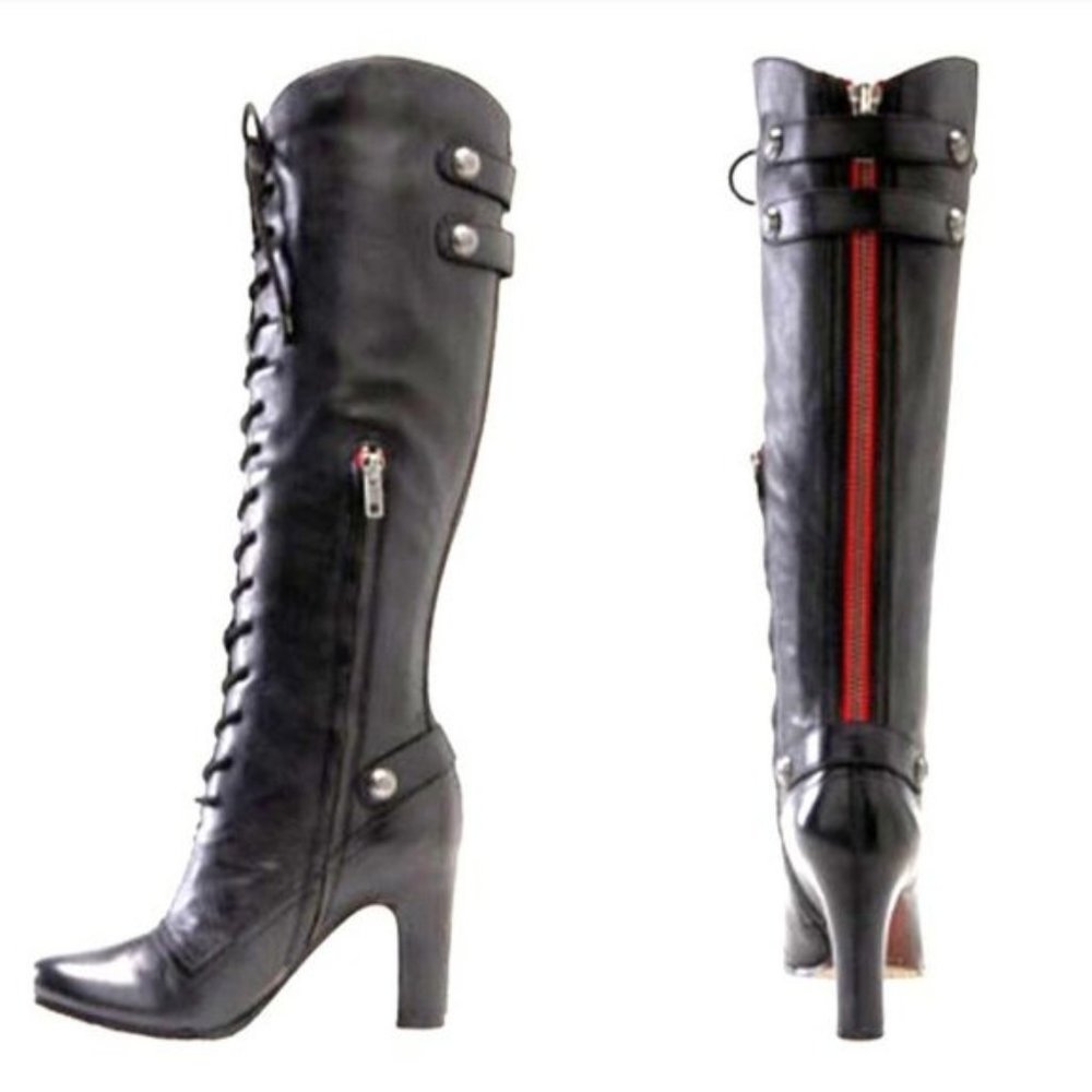 Sam Edelman Sanford Leather Edgy Riding Boots 9